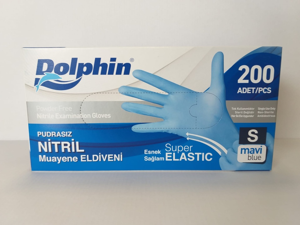 Dolphin Nitrile handschoenen Smal (blauw)